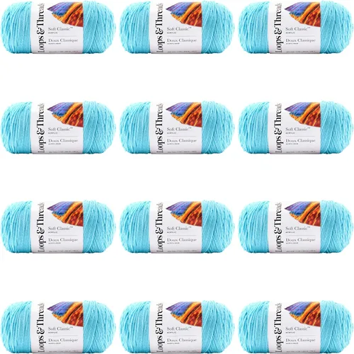 Miniatura 41 de MICHAELS Paquete de 12: Hilo sólido Soft Classic™ de Loops & Threads®