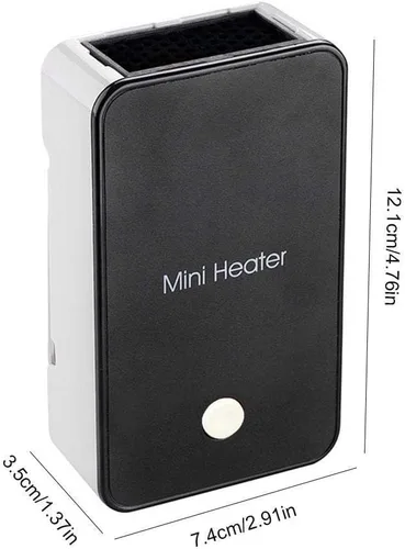 Miniatura 5 de YOUCIDI Calefactor Mini Portátil de Ahorro de Energía para Habitación, Oficina, Escritorio, Ventilador Eléctrico Calentador de Aire Negro