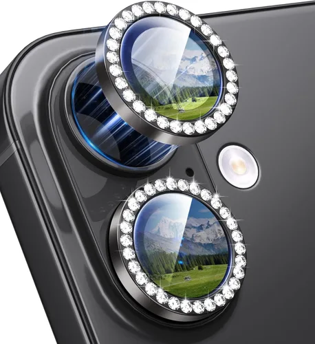 Miniatura 71 de Protector de Lente de Cámara Bling para iPhone 17 Pro / 17 Pro Max, Anillo de Metal con Diamante Individual con Dureza 9H, Protector de Pantalla