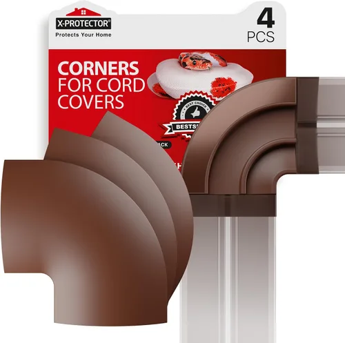 Miniatura 10 de Esquinas para cubiertas de cables de suelo de X-Protector - 4 UNIDADES - Material de silicona - Color negro - Autoadhesivas - Compatibles solo