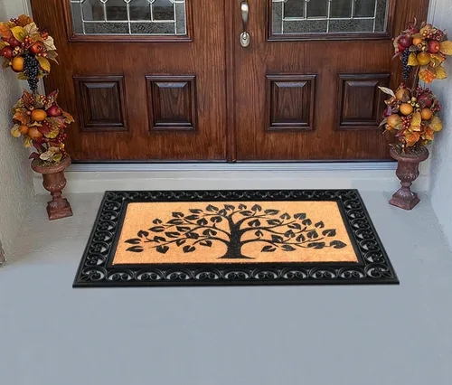 Miniatura 79 de A1HC Tapete para Puerta de Fibra de Coco Natural y Caucho, 30"x48" – Grueso, Duradero, Resistente, Anti-Desprendimiento, Resistente a