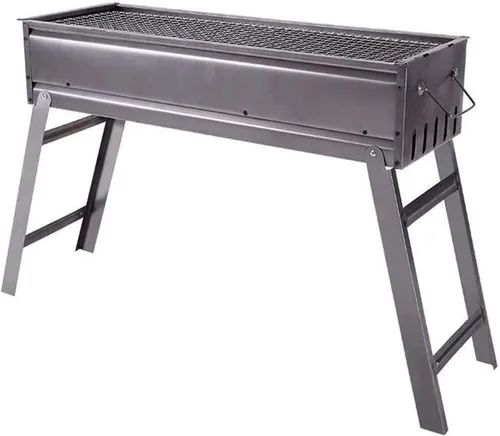 Parrilla de carbón plegable al aire libre Parrilla portátil para jardín, camping, cenas familiares, parrilla de carbón portátil (19.7 x 18.5 x 9.1