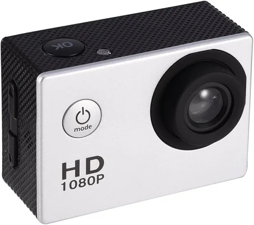 Miniatura 3 de Cámara de acción 12MP 98.4 ft Deportes al aire libre 1080P Full LCD Mini videocámara con baterías recargables de 900mAh y accesorios de montaje