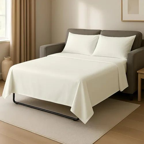 Miniatura 11 de Cottingon Sábanas individuales de 4 piezas para sofá cama individual, sábanas de sofá 100% microfibra cepillada, se adapta fácilmente a colchones