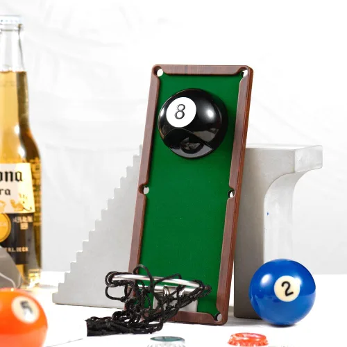 Miniatura 5 de Arola Abrebotellas magnético de bola de billar, abrebotellas extraíble para montar en la pared con coleccionista de tapas, regalo de cumpleaños
