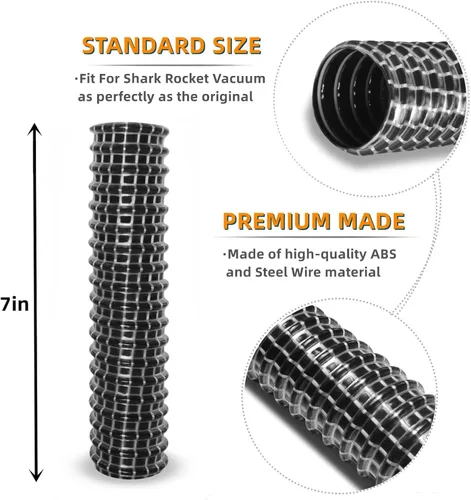 Miniatura 3 de JEDELEOS Reemplazo de manguera inferior para aspiradora vertical Shark Rocket HV300 HV302 HV320 HV321 HV322 Series, manguera de boquilla inferior