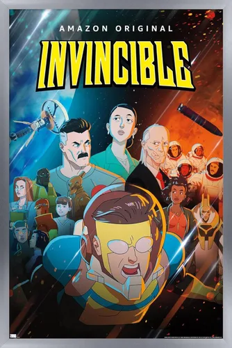 Miniatura 11 de Trends International Invincible - Póster de pared de una hoja, 14.72 x 22.37 pulgadas, versión enmarcada de madera de granero Versión enmarcada