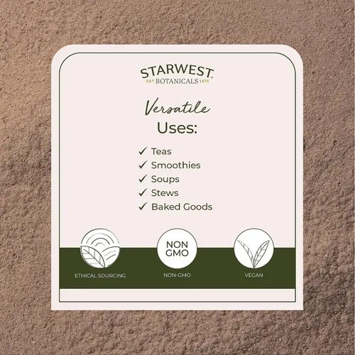Miniatura 3 de Raíz de bardana Pwd orgánico - Arctium lappa, 4 onzas, (Starwest Botanicals)