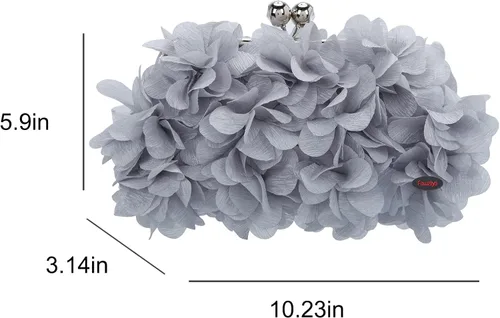 Miniatura 2 de Fawziya Carteras con corte floral para mujer, bolsos y embragues de noche