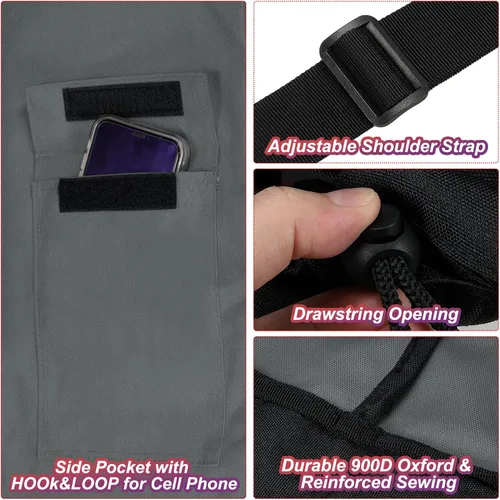 Miniatura 3 de PATIKIL Bolsa de repuesto para silla de campamento de 47 pulgadas, bolsa plegable para silla de campamento 900D, bolsa de transporte Oxford de boca
