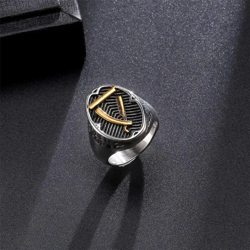 Miniatura 2 de PAURO - Anillo de acero inoxidable para hombre