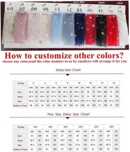 Miniatura 7 de Vestidos de fiesta de tul estrellado brillante para mujer, vestidos de noche con mangas abombadas, vestido de fiesta formal con bolsillos