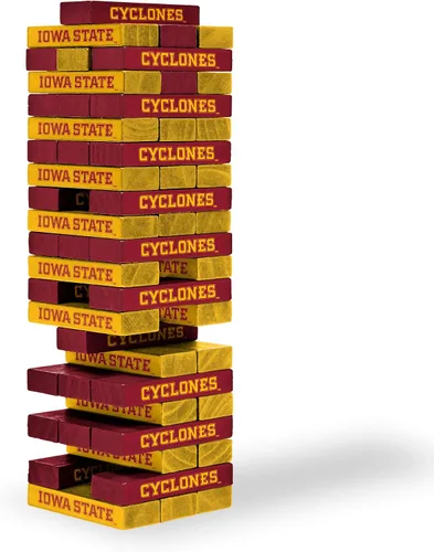 Miniatura 33 de Wild Sports NCAA Pro Football Tabletop Stackers Block Game for College Football Fan, Dorm Game, Tailgate