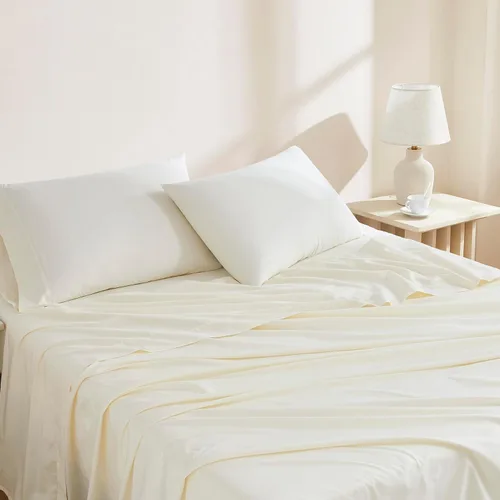 Miniatura 10 de Linen Closet Juego de 2 fundas de almohada de algodón orgánico de lujo de 144 hilos, color blanco ártico