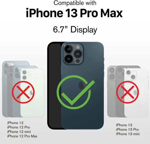 Miniatura 2 de VENA Funda tipo cartera compatible con Apple iPhone 13 Pro Max (6.7 pulgadas), vCommute (protección contra caídas de grado militar) Funda de piel