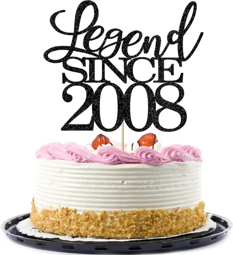 Miniatura 54 de Legend since 1973 - Decoración para pastel de cumpleaños número 53, decoración de pastel de feliz cumpleaños para hombres y mujeres de 53 años