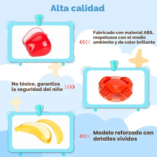 Miniatura 5 de Bruvoalon Juego de 67 piezas de juguetes de cocina para niños, juego de cocina de simulación para niños pequeños con ollas, sartenes, utensilios