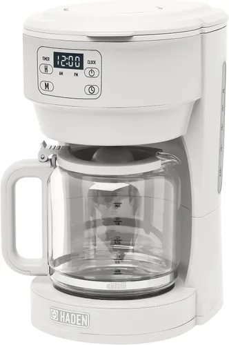 Miniatura 6 de Haden Chelsea - Cafetera digital de goteo de 10 tazas con jarra de vidrio, gris y cromo