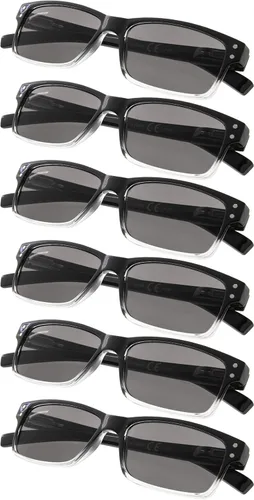 Miniatura 17 de Gafas de lectura, paquete de 5 bisagras de resorte para mujeres y hombres, incluye 3 negras 2 tortugas +0.00