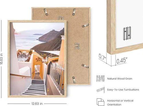 Miniatura 3 de HAUS AND HUES Pósteres de escenas de playa y arte mural de Italia - Hermoso paisaje y decoración de playa en el lago, arte de pared mediterráneo