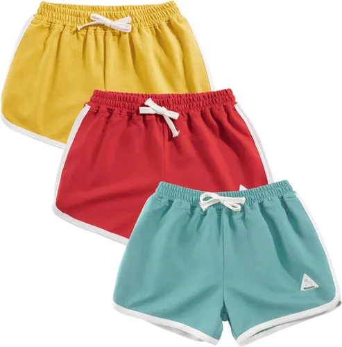 Miniatura 38 de Rolanko Pantalones cortos activos de delfín para niñas, paquete de 3 unidades, ciclismo, correr, verano, playa, atletismo, deportes, 4-14 años