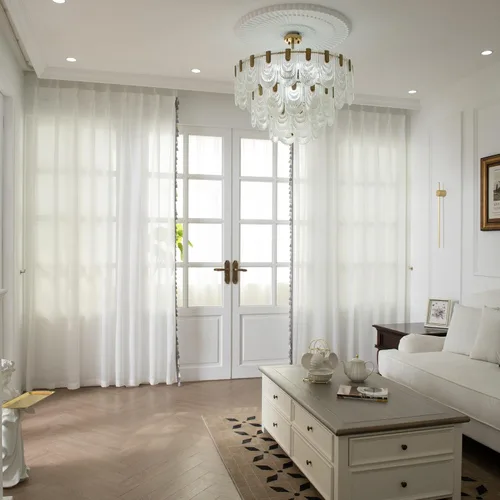 Miniatura 2 de VisionaryHomeDesign Sheer White Curtains, Pinch Pleat Sheer Drapes, Light Filtering, Tassel Sheer Curtains for Living Room Bedroom(45W x 108L,Gray