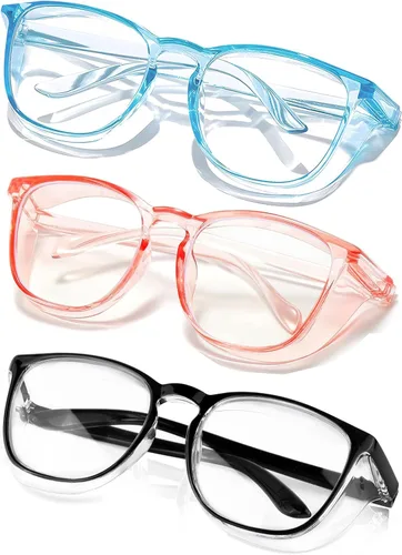 Miniatura 19 de SQIMZAR - Lentes de seguridad para mujeres, para enfermeras, lentes protectores, lentes de seguridad antivaho Púrpura claro+rosa claro