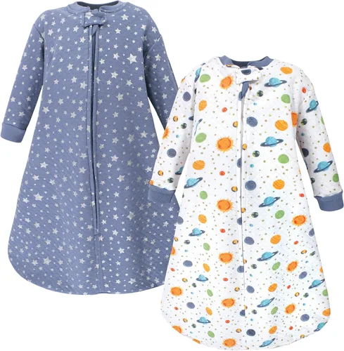 Miniatura 30 de Hudson Baby Saco de dormir unisex para bebé acolchado premium de manga larga y manta vestible Fútbol