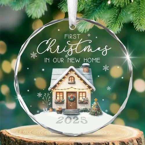 Miniatura 12 de Regalos de Navidad para Vecinos para Mujeres - Adornos de Navidad de Cerámica 2025 para Decoraciones de Árbol - Hola Vecino, Regalos de Amistad