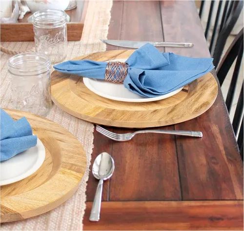 Miniatura 11 de Plato de servir, plato de madera de mango, platos únicos de madera de mango, platos hechos a mano de primera calidad, elegantes platos de servir
