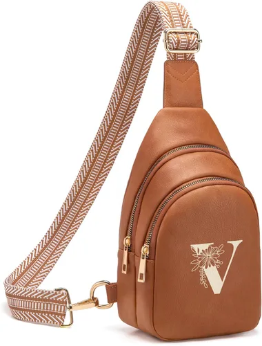 Miniatura 62 de Viverte Bolsas Cruzadas para Mujeres Bolso de Hombro Inicial Riñoneras Personalizadas Regalos para Mamá Mujer Esposa