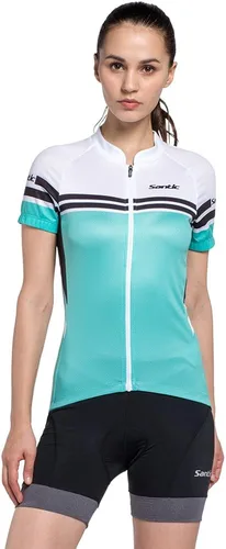 Miniatura 8 de Santic - Pantalones cortos de ciclismo para mujer con acolchado de gel 4D