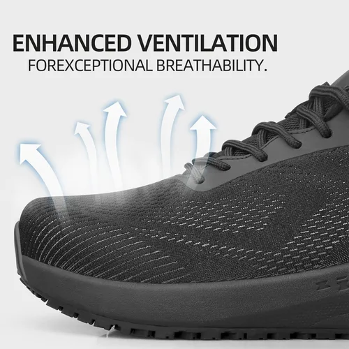 Miniatura 6 de Zapatos antideslizantes para hombre, para servicio de alimentos, antideslizantes, zapatos de trabajo para hombre, en restaurante, cocina, chef