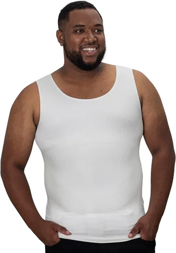 QORE LOGIQ Camisas de compresión de ginecomastia para hombres, camiseta sin mangas adelgazante, moldeador de cuerpo, fajas para hombres, sujetador
