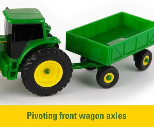 Miniatura 5 de Conjunto de juguetes de granja de metal fundido TOMY John Deere - Escala 1:64 - Incluye animales de granja, cobertizo de máquinas, tractores