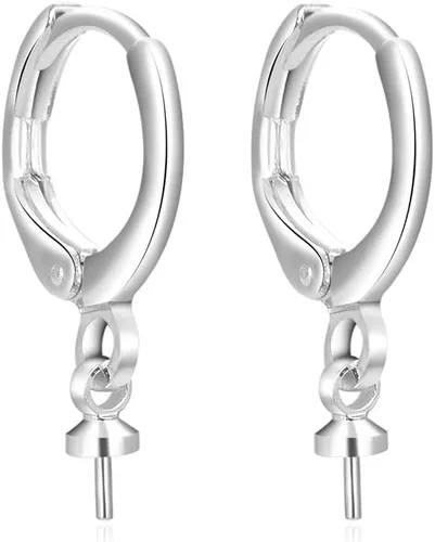 Miniatura 8 de 100 piezas de Adabele hipoalergénicas, resistentes al deslustre, de 0.630 pulgadas, redondas, arracadas de 0.630 pulgadas, ganchos para aretes Dorado