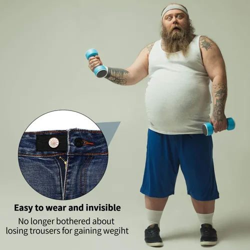 Miniatura 5 de WILLBOND Extensor de pantalones de mezclilla de 19 piezas para hombre, cintura ajustable, extensor de botón para mujeres y hombres, pantalones