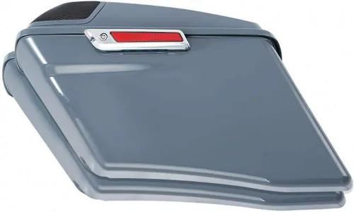 Miniatura 7 de TCT-MOTORPARTS Alforjas rígidas extendidas de 4 pulgadas, color gris, aptas para Harley CVO Touring modelos FLT, FLHT, FLHTCU, FLHRC, Road King