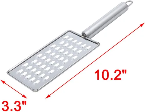 Miniatura 2 de uxcell Rallador de queso - Rallador de alimentos para cocina pelador de acero inoxidable - Rallador de limón vegetal Rallador plano de frutas