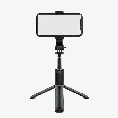 Miniatura 2 de Trípode para selfie, soporte de trípode 4 en 1 con control remoto inalámbrico desmontable, soporte para teléfono inteligente compatible con iPhone