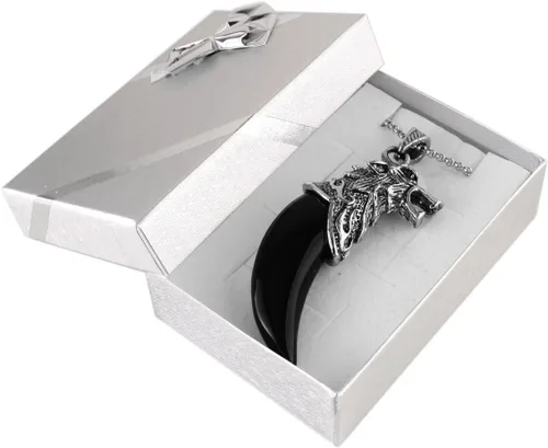 Miniatura 5 de Collar con colgante tribal para hombre de Beadnova con cadena de acero inoxidable de 18.0in