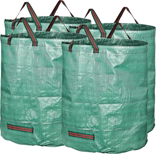 Miniatura 11 de GardenMate Paquete de 3 Bolsas de Residuos de Jardín Reutilizables de 80 Galones (H33, D26 pulgadas) - Bolsas de Residuos de Patio