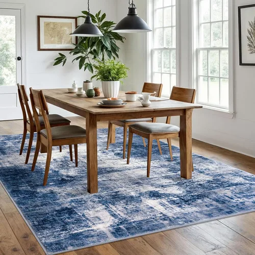 Miniatura 1141 de IOHOUZE Alfombra abstracta lavable de 3 x 12 pies para pasillos, antideslizante para cocina, camino de entrada de lana sintética para interiores