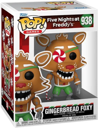 Miniatura 2 de Funko Pop! Games: Five Nights at Freddy's (FNAF)- Figura de vinilo coleccionable de Gingerbread Foxy, idea de regalo, producto oficial, para niños