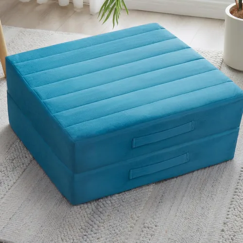 Miniatura 32 de JKMAX 2 Piezas Almohadas de Espuma de Alta Densidad para Piso - Almohadas Grandes Mejoradas para Asientos de Adultos - Cojín de Piso para Exteriores