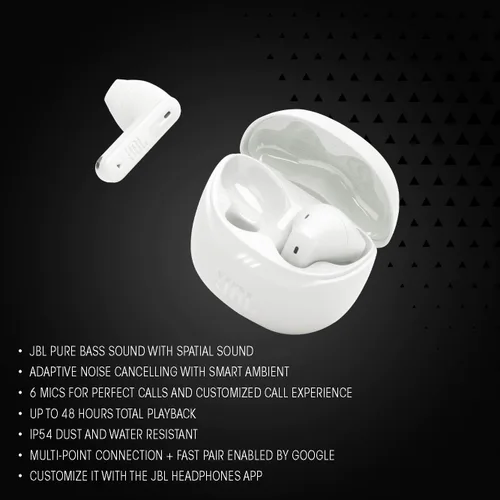 Miniatura 3 de JBL TFLEX2BLK Tune Flex 2 Auriculares inalámbricos con cancelación de ruido - Negro