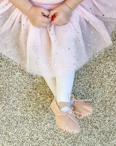 Miniatura 7 de Stelle Zapatillas de ballet de cuero auténtico de primera calidad para bebés (bebéniño pequeñoniño grande)
