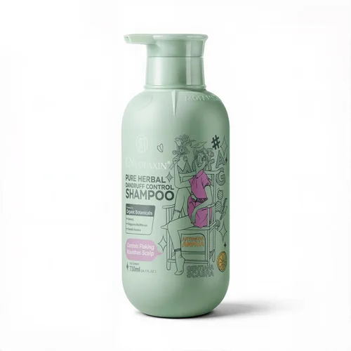 Champú anticaspa con ácido salicílico y olamina piroctona, alivio avanzado de la picazón para cuero cabelludo escamoso y acumulación, ginseng