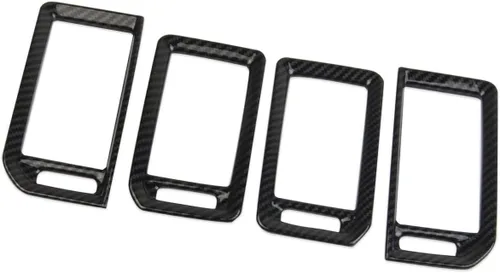 Miniatura 4 de Cubierta de ventilación de CA de salida de aire de fibra de carbono para consola central Nissan Frontier 2022-2024