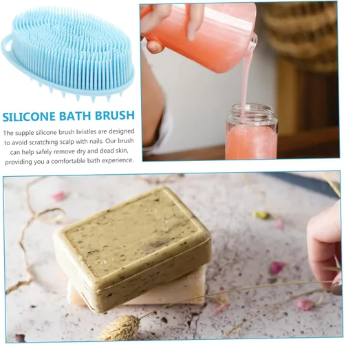 Miniatura 4 de Shower Brush with Soft Silicone Bristles for Deep Cleansing and Sensory Training Dual Sided Body Scrubber for Gentle Exfoliation and Massage